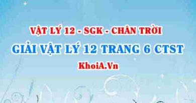 Giải Vật lí 12 trang 6 Chân trời Sáng tạo